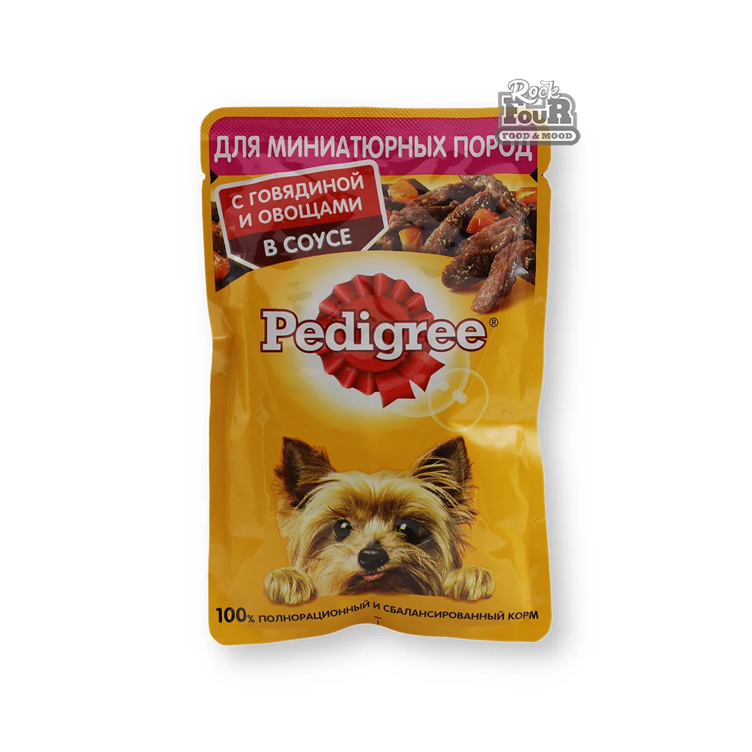 Dog food "Pedigree" beef and vegetables in sauce 85g